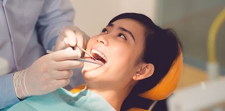 patient in dental chair